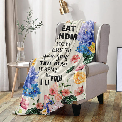 Xutapy Great Grandma Gifts Blanket 60’’X50’’, Christmas Birthday Gifts for Great Grandma, Great Grandmother Throw