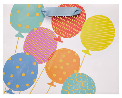 Papyrus 13" Large Gift Bag (Balloons) for Birthdays, Congratulations and All Occasions (1 Bag)