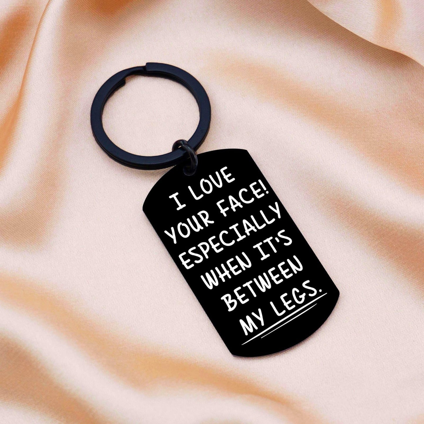 Ikacvb Fathers Day Gift For Husband Boyfriend Funny Boyfriend Keychain Father's Day Birthday Anniversary Christmas Sweetest Day Gift Ideas Small Naughty Keychains