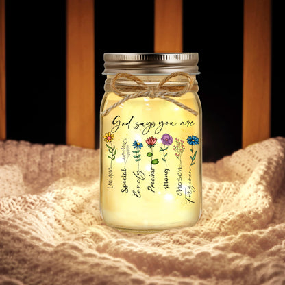 Christian Gifts for Women, Mothers Day Birthday Graduation Gifts for Women, Religious Inspirational Spiritual Gift for Encouragement Bible Verse Jar Decorative Jars for Christmas Easter Sister Friend