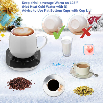 Coffee Mug Warmer for Desk with Auto Shut Off, Coffee Cup Warmer for Desk Office Home-Coffee Gifts