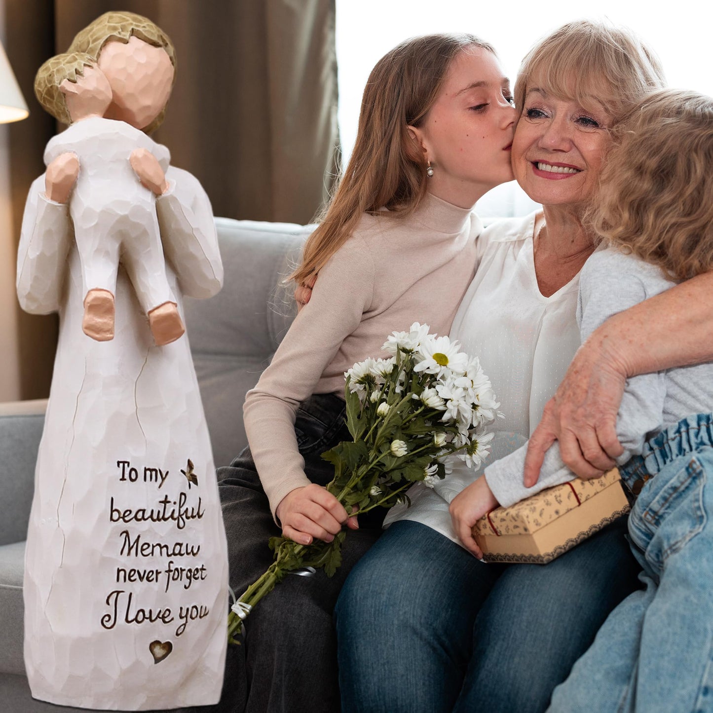 Memaw Gifts for Grandma, Gifts for Memaw, Meemaw Gift for Grandmother, Sculpted Hand-Painted Figurine