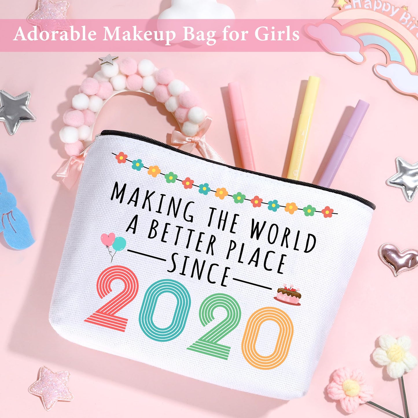 6 Year Old Girl Birthday Gift for 6 Years Old Girl Gifts Ideas Popular Six Year Olds Girls Birthday Gifts Accessories Unique Happy 6th Decoration Presents Stuff Trending Things with Tumbler Canvas Bag