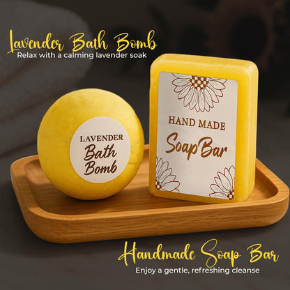Andlane Sunflower Gifts for Women - Unique Gift Basket Set - Birthday Gifts for Women, Best Friend, or Sister - Sunshine Box Care Package, Get Well Soon, Thinking of You, Friendship Basket 18Pcs Large