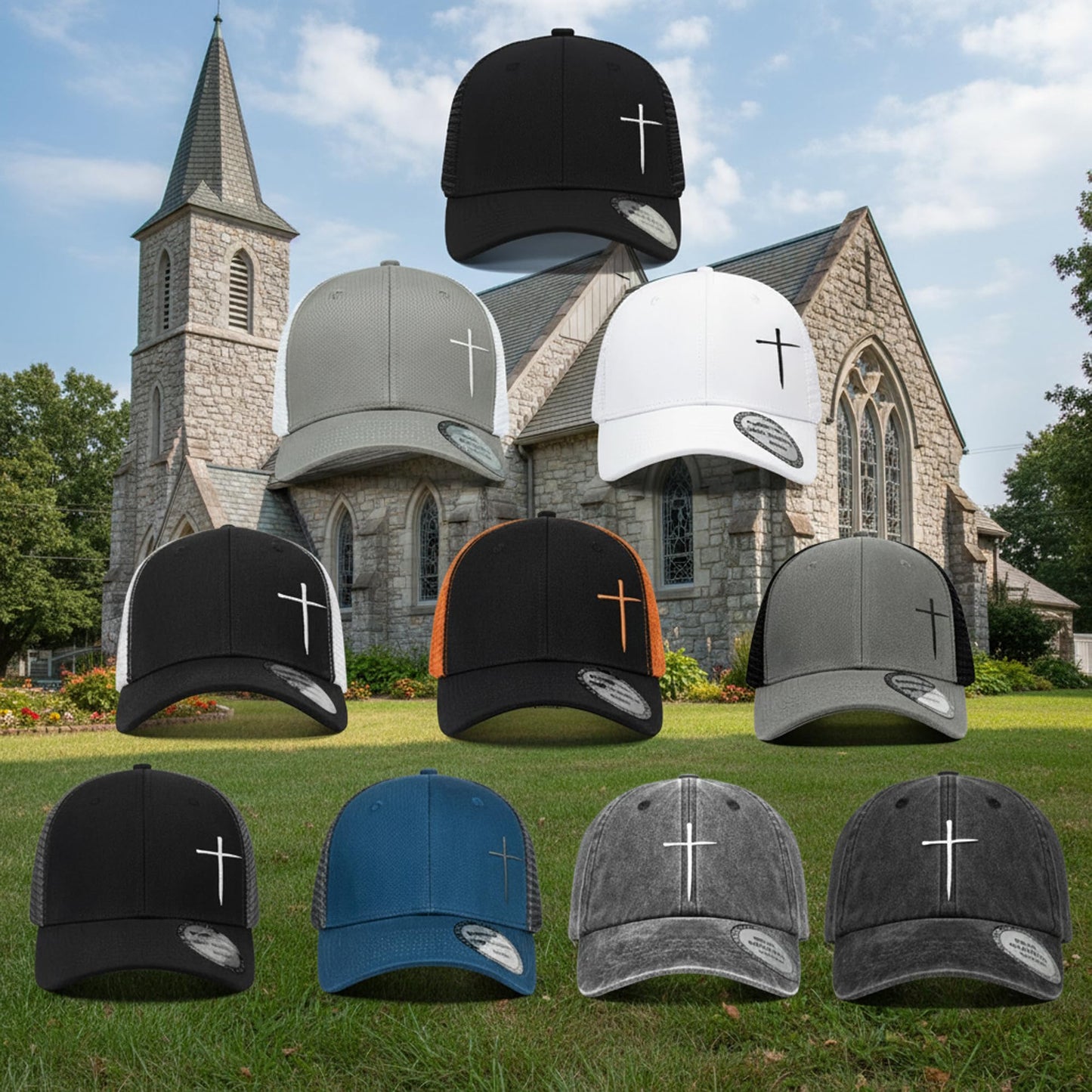Christian Hats for Men Women,Jesus Cross Hat Christian Religious Gifts for Birthday/Christmas