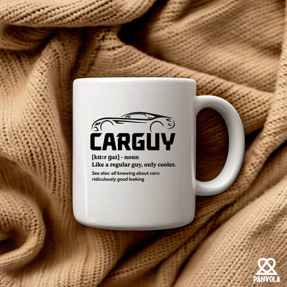 Car Guy Definition Mug Car Lover Gifts For Men Husband Boyfriend Dad Brother Uncle From Wife Girlfriend Mom Car Mechanic Racer Coffee Ceramic Mug 11 oz White