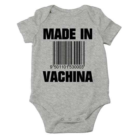 AW Fashions Made in VaChina Baby Bodysuit Funny Cute Baby Girl Clothing or Boy Outfit Infant Romper