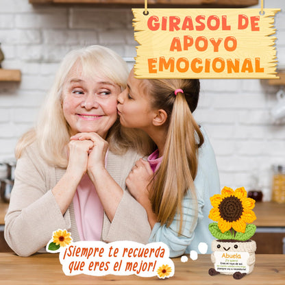 AceThrills Abuela Gifts for Abuela on Birthday Mothers Day, Regalos para Abuela, Regalos de CumpleañOs Navidad para Abuelas Mujer – Girasol Tejido a Mano