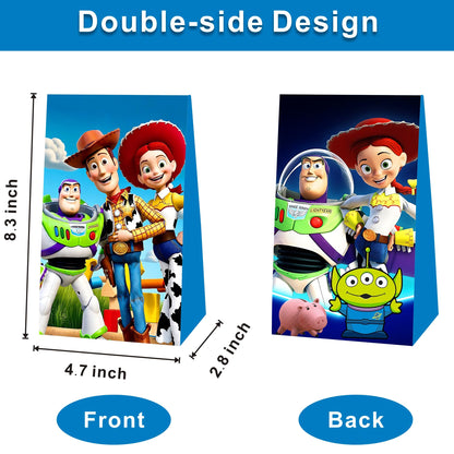 Kuailaihai 12pcs Cartoon For Toy Inspired Story Party Gift Bags,Birthday Party Supplies Bags for Birthday Party Decorations.