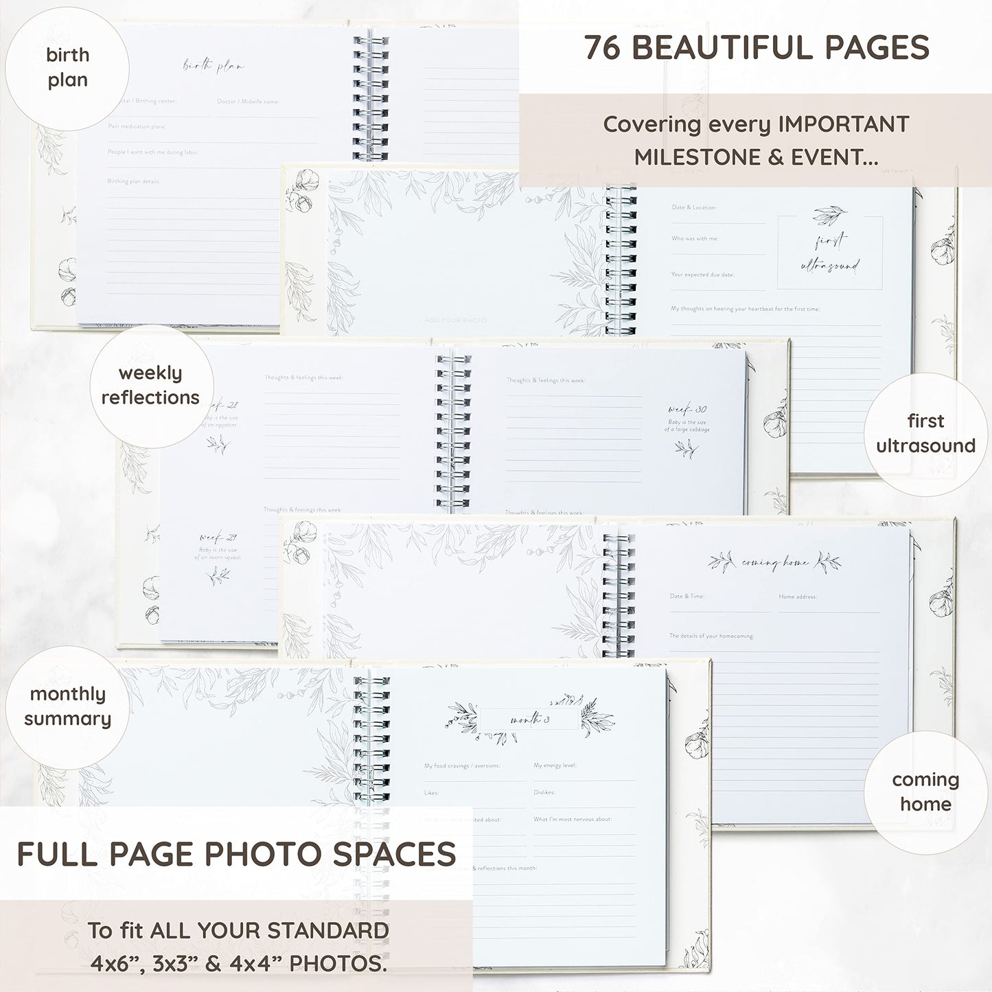 Keepsake Pregnancy Journal to Cherish Forever - A Pregnancy Book to Capture Every Milestone of Mom & Baby’s 9-Month Journey - Pregnancy Baby Journal For Expecting First Time Moms & Experienced Moms