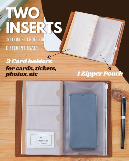 InnoBeta Violin Gifts for Men Women, Leather Journal Notebook 7x5 Inches for Violin Players, Violinists, Refillable Sketchbook, Travel Diary, Lined Planner for Birthday, Christmas