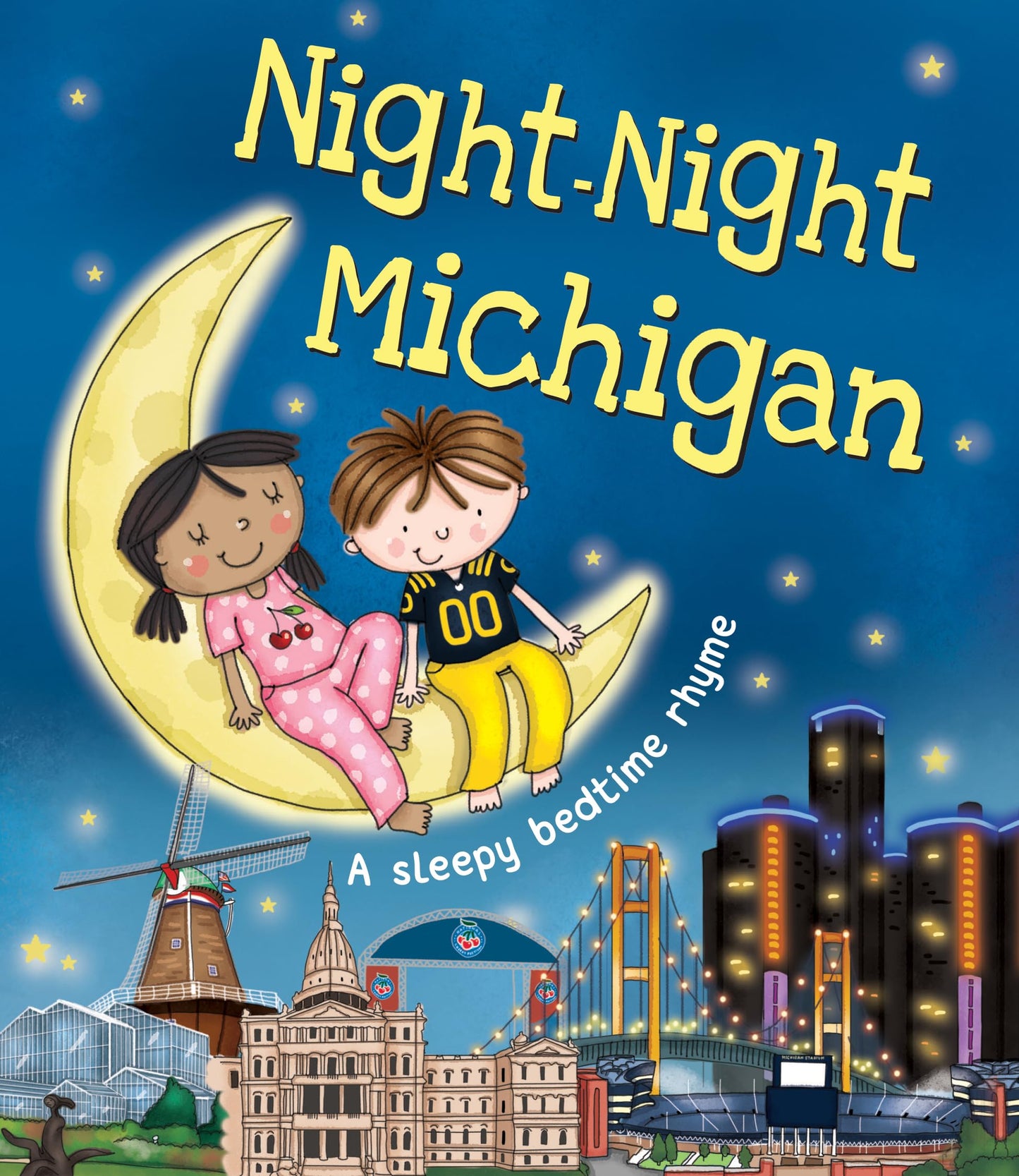 Night-Night Michigan: A Bedtime Board Book of Michigan Landmarks