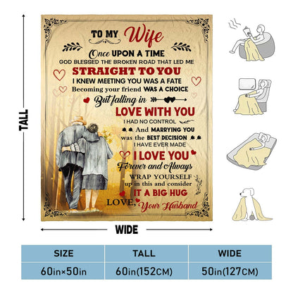 Mother's Day Wife Gift from Husband - Gift for My Wife Mothers Day - Wedding Anniversary Romantic Gift for Women Her - Gifts for Wifes Birthday - to My Wifes Throw Blanket 60 x 50 inch