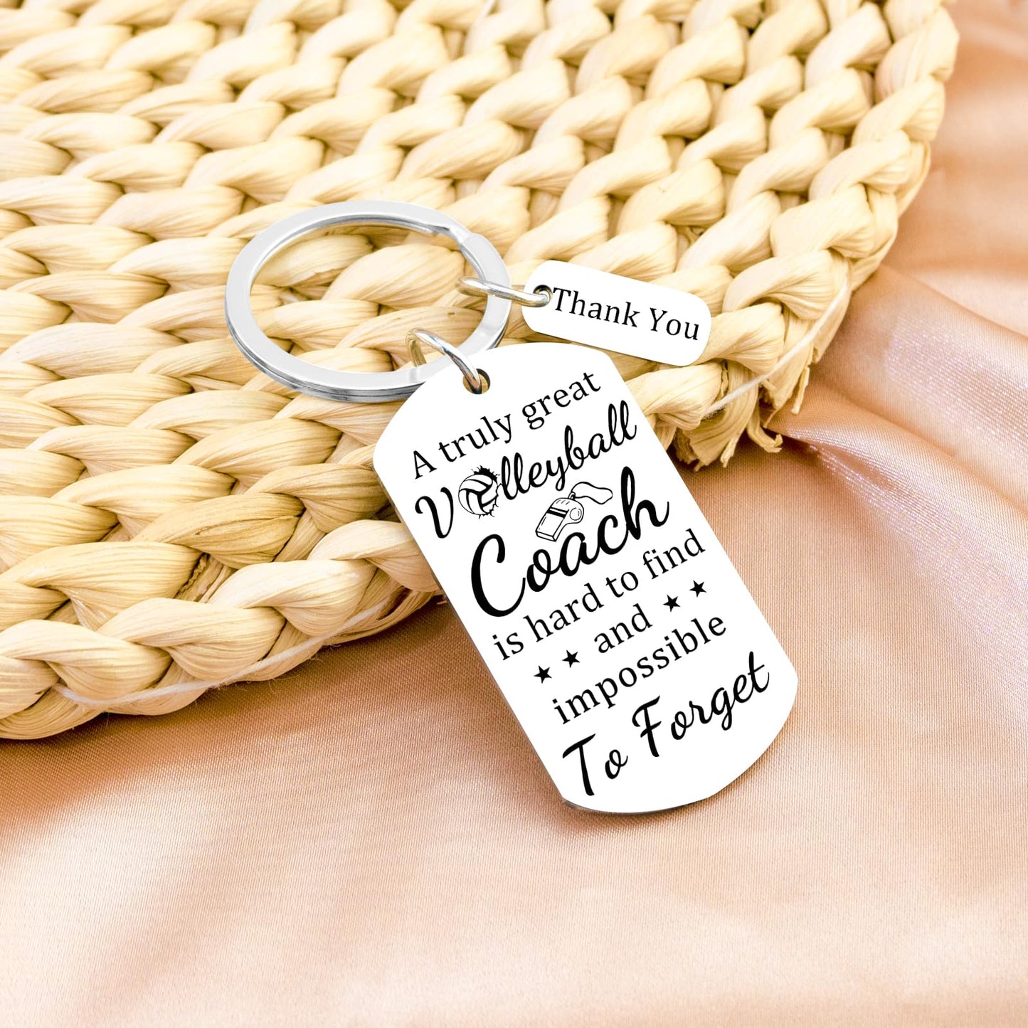 Ikacvb Volleyball Coach Keychain Thank You Gifts For Volleyball Coaches Women Men Unique Coach Appreciation Gifts Birthday Christmas Stuff