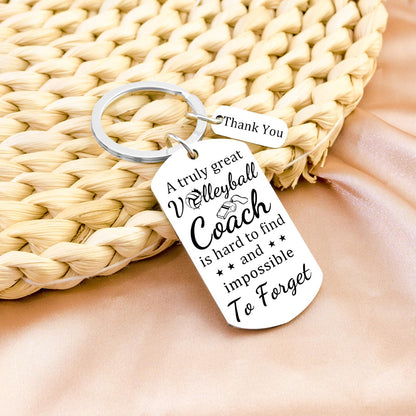 Ikacvb Volleyball Coach Keychain Thank You Gifts For Volleyball Coaches Women Men Unique Coach Appreciation Gifts Birthday Christmas Stuff