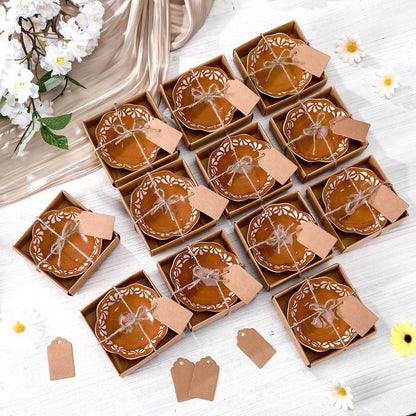 SiliFine 12 Pcs Ceramic Pinch Bowl 3.3 Inch Cielito Lindo Party Favors for Guests Small Mexicanos Ceramic Dipping Bowls Bulk Gifts with Cards for Party Shower Favor (Floar,Brown)