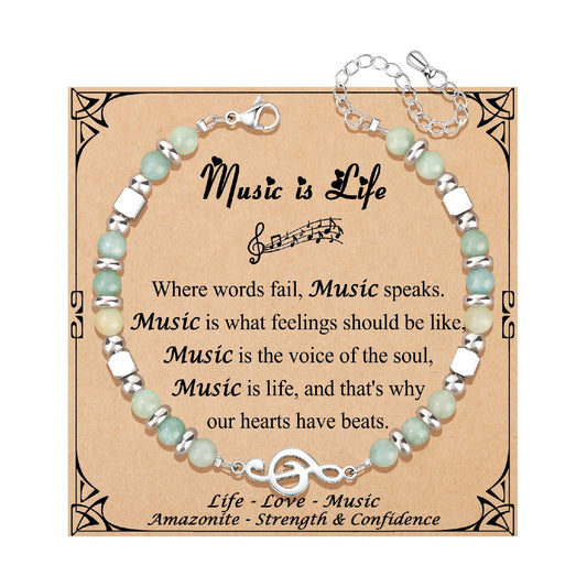 JoycuFF 𝗚𝗶𝗳𝘁𝘀 𝗳𝗼𝗿 𝗪𝗼𝗺𝗲𝗻 𝗠𝗼𝗼𝗻𝘀𝘁𝗼𝗻𝗲 𝗕𝗿𝗮𝗰𝗲𝗹𝗲𝘁 Amazonite Colorful Imperial Jasper Stainless Steel Beads Bracelets, Graduation Christmas Valentines Mothers Day Birthday Gifts