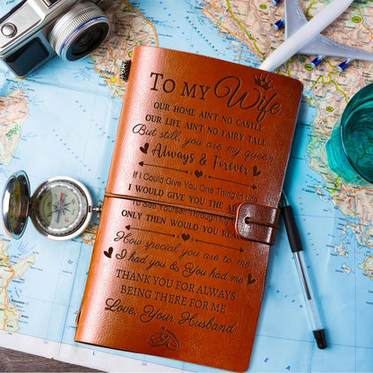 PRSTENLY Gifts for Wife, Wife Gifts Leather Journal, Anniversary Birthday Mothers Day Christmas Valentines Day Gift for Her Wifes from Him Husband- 140 Page Refillable Notebooks
