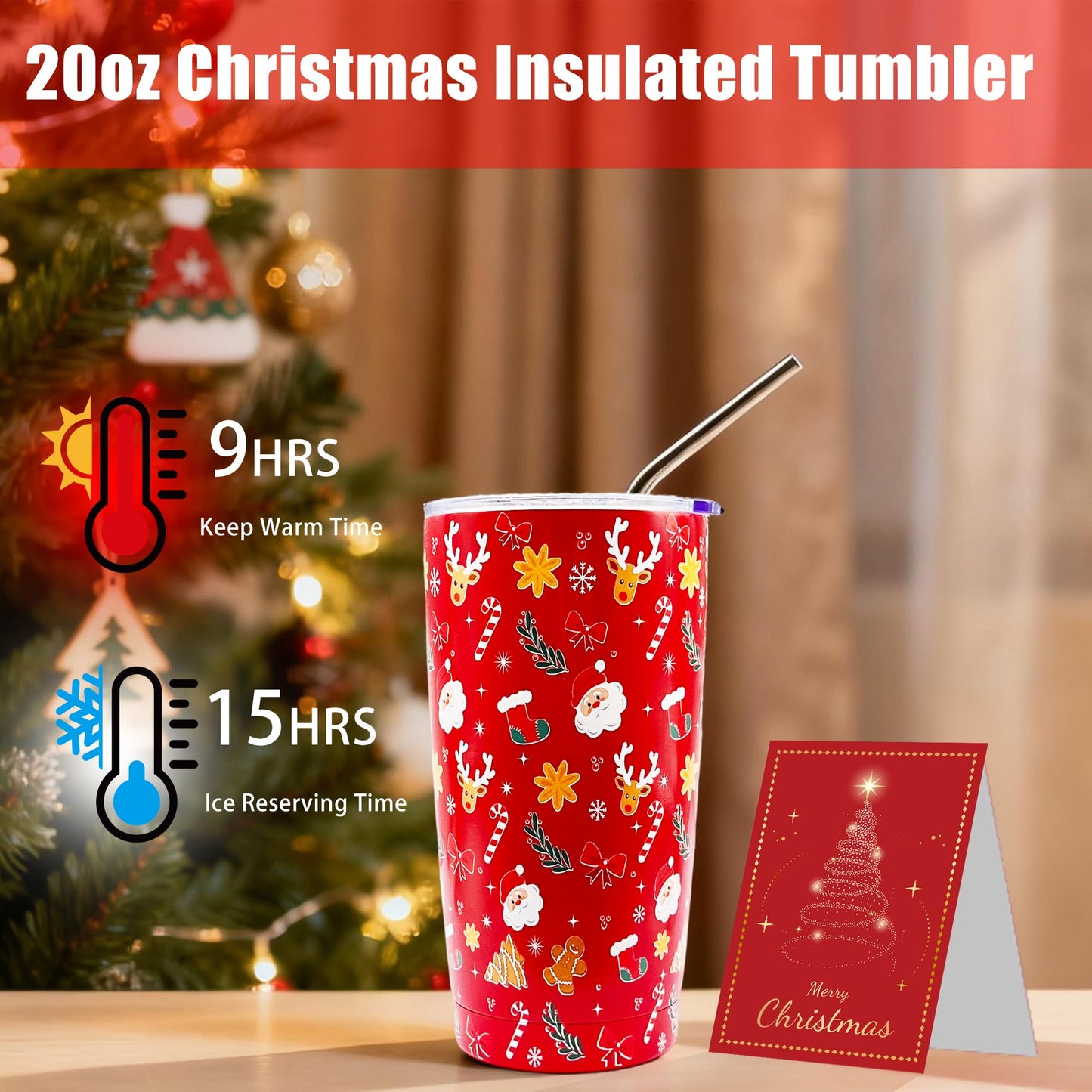 Christmas Gifts for Women, Xmas Gift Set for Women, Her, Mom, Wife, Girlfriend, Sister, Coworkers Boss, Teacher, Nurse, Neighbor, Merry Xmas Gifts Basket Set Unique Tumbler&Blanket Gift Ideas Basket