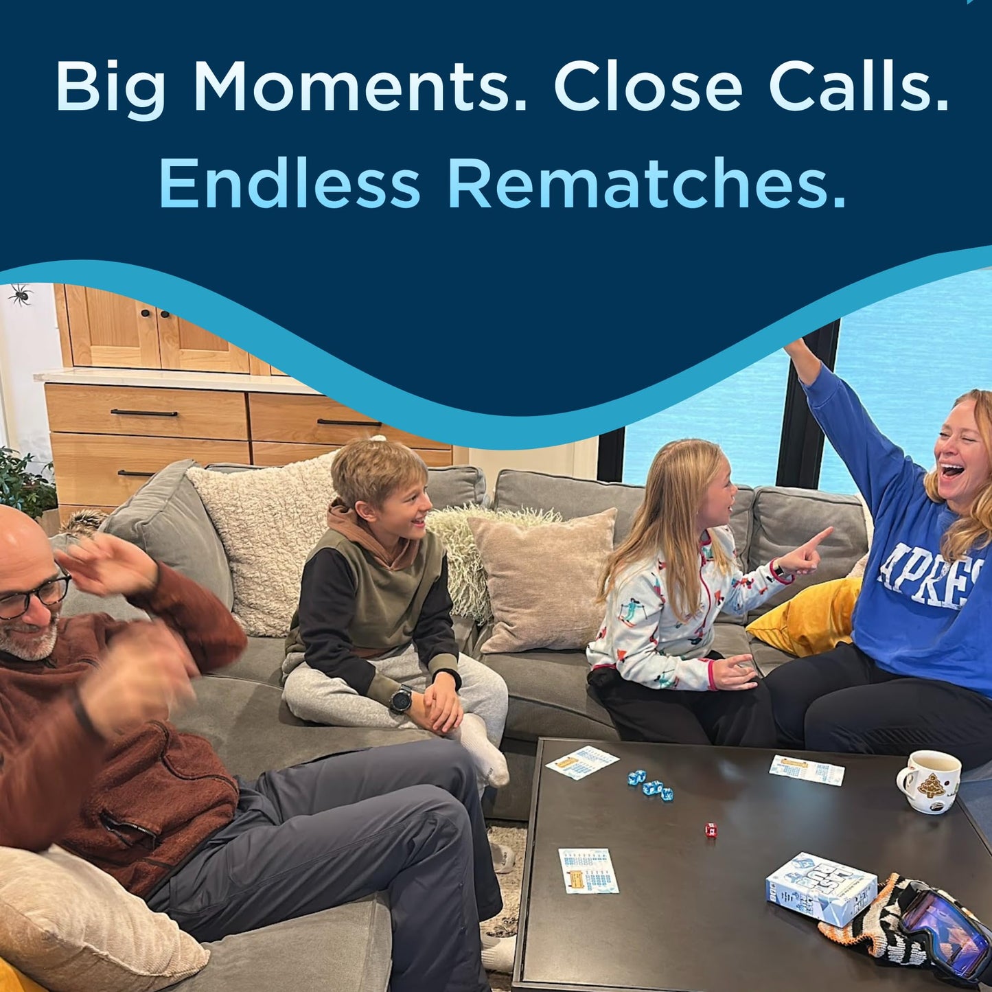 LAST RUN – Fast-Paced Family Dice Game | 2-6 Players | Ski Gift Travel Game for Skiers & Snowboarders | Après Ski & Friends Game Nights | 8+