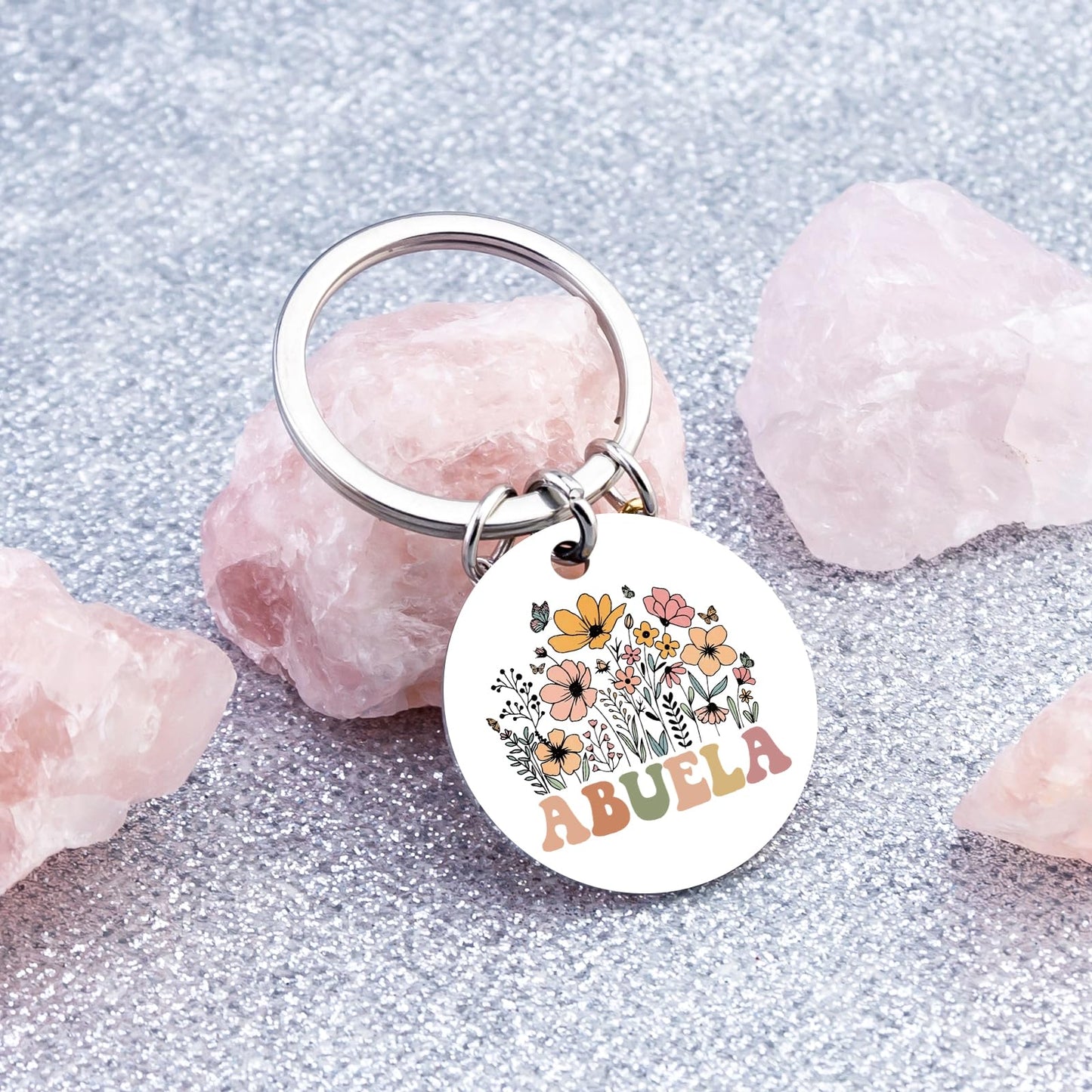 Abuela Gifts for Grandma Keychain Abuelos Birthday Gifts for Women Best Abuelita Mother's Day Christmas Gift for Abuela