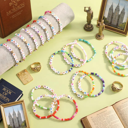 Kenning 36 Pcs LDS Gifts LDS Mormon Gifts Walk with Me Friendship Bracelets 2026 Youth Theme Missionary Friendship Bracelets Bishop Christian Faith Baptism for Elder Missionary Men Women