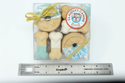 Claudia's Canine Bakery - Blue Buddies Signature Gift Box of Gourmet Dog Cookies