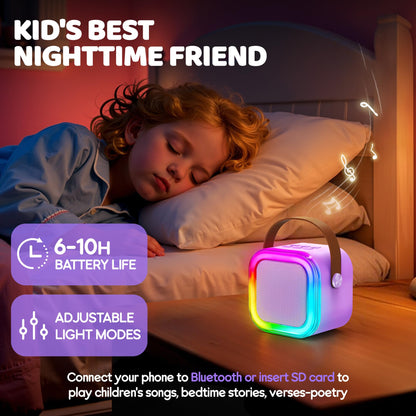 IROO Mini Karaoke Machine for Kids, 2026 TOP Toys Birthday Gifts Ideas for Girls Ages 4, 5, 6, 7, 8, 9, 10, 12+ Years Old, Portable MP3 Player with 2 Wireless Mics for Family Home Party