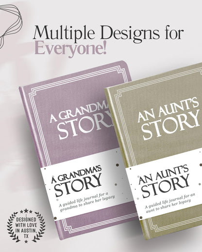 Nana's Life Story Journal (Hardcover): A Meaningful Keepsake for Nana to Share Her Journey and Memories, Book Includes 250+ Prompt Questions, Sentimental Gifts for Mother's Day, Birthday & Christmas