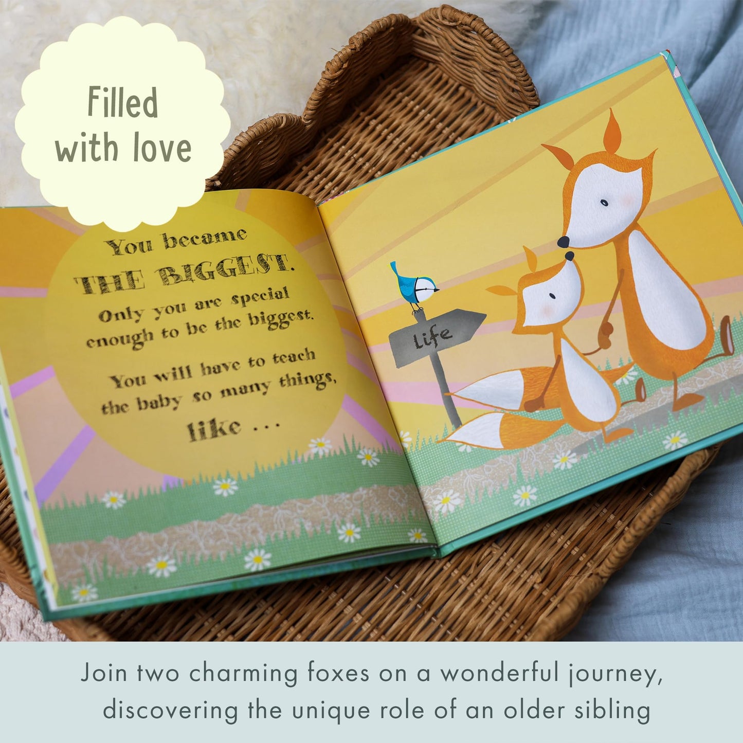 You're The Biggest: A Heartwarming New Sibling Gift Book for Big Brothers or Sisters – Hardcover Keepsake