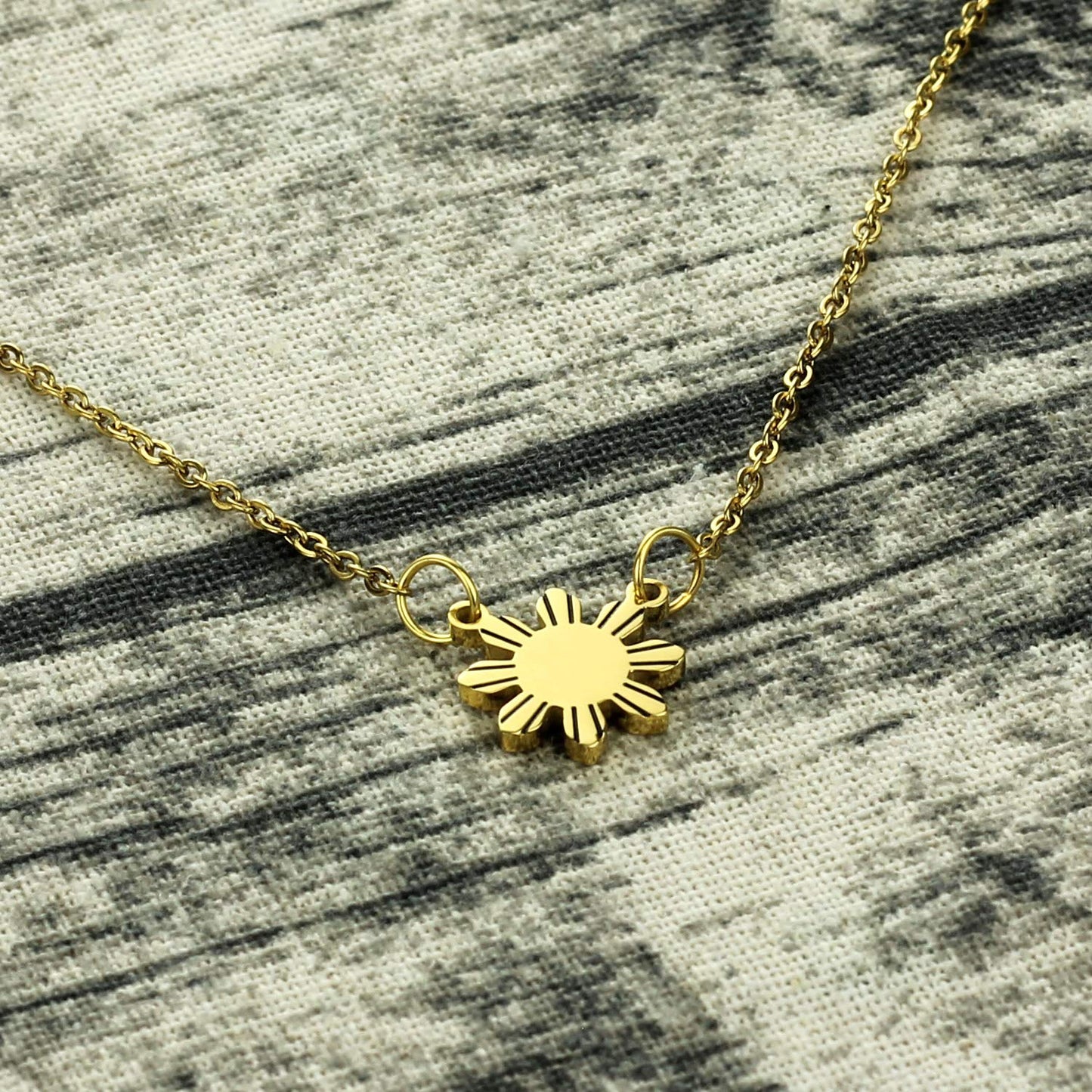 Kivosliviz Philippines Sun Necklace Philippines Jewelry Gift For Filipino Philippines star necklace Philippine Pride necklace