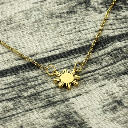 Kivosliviz Philippines Sun Necklace Philippines Jewelry Gift For Filipino Philippines star necklace Philippine Pride necklace