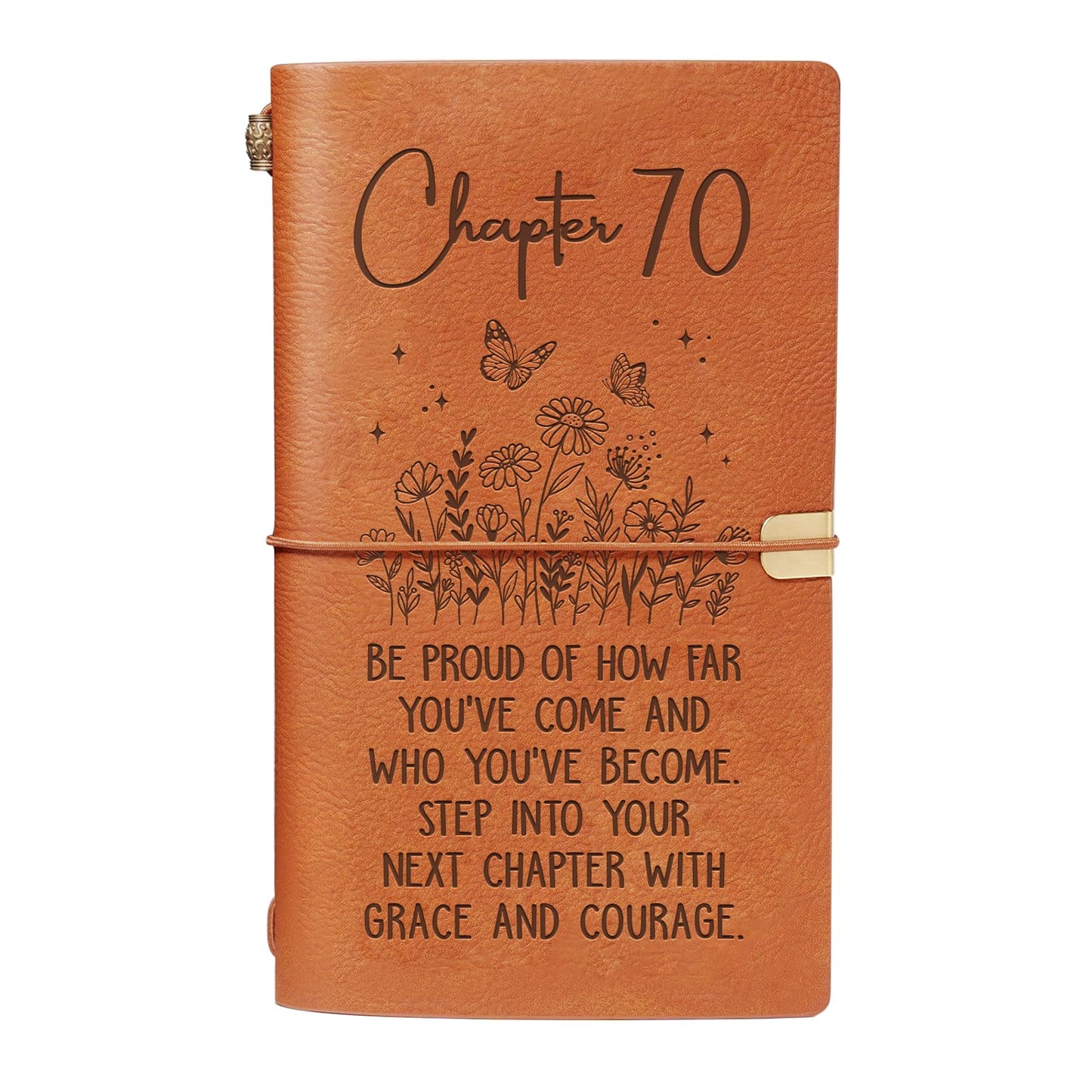 BeneCharm 70th Birthday Gifts for Women, Chapter 70 Journal Gift for Her, 1956 70th Birthday Decorations for Women, 70 Year Old Bday Gift for Friend, Sister, Wife, Mom, Turning 70 Notebook Present