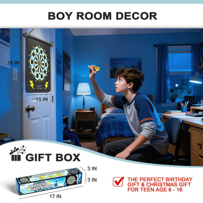 Gifts for 6 7 8 9 10 11 12 13 14 15 16 Years Old Girl Boys, Outdoor Games Activities Toys for Kids 8-12, Magnetic Dart Board, Teen Gift Ideas for Christmas, Birthday