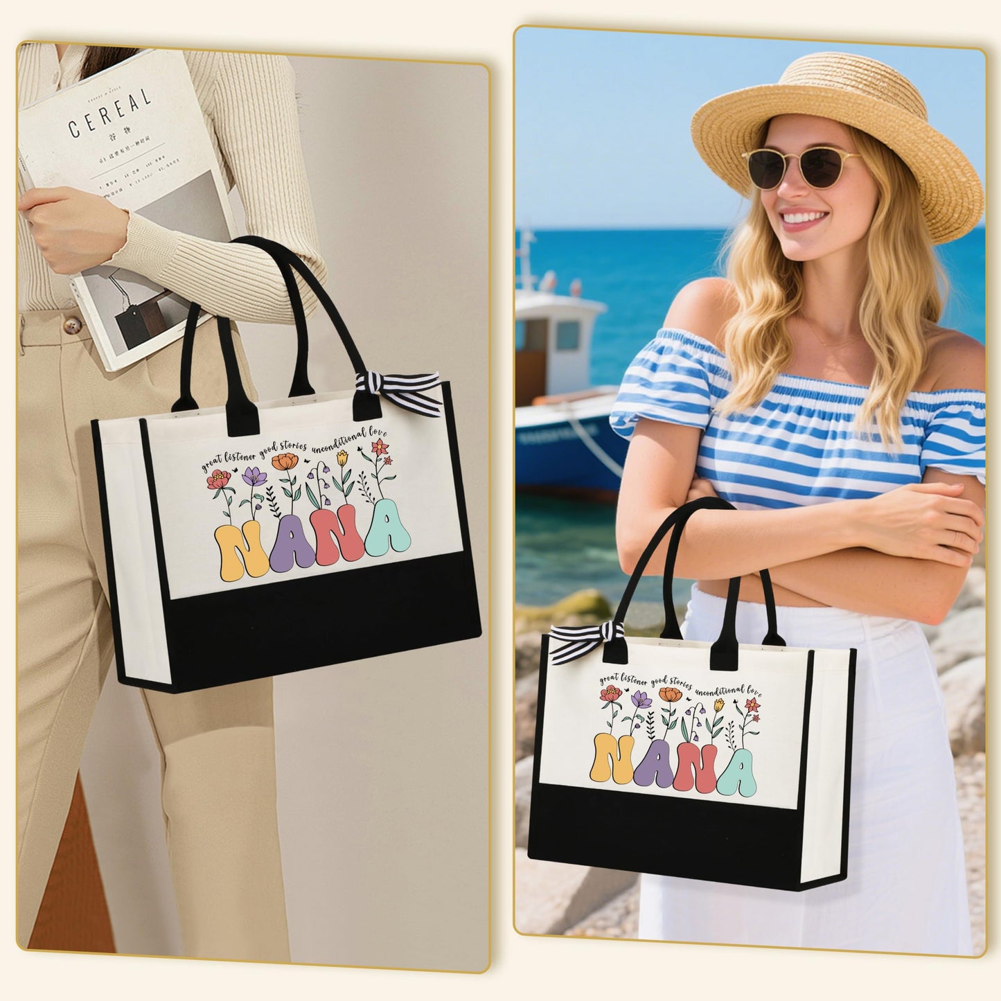 DOGMEM Nana Gifts, Birthday Gifts for Nana, Personalized Gift for Nana from Granddaughter Grandson Grandchildren Grandkids, Best Nana Ever Gifts