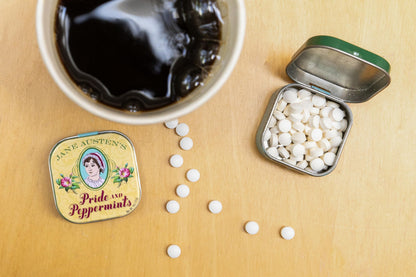 The Unemployed Philosophers Guild Jane Austen Pride and Peppermints Breath Mints, 1 Tin, Net Wt .4oz (12g)