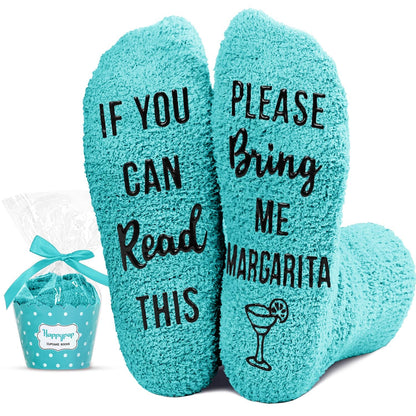 HAPPYPOP Funny Gifts for Women Men - Boba Tea Taco Gifts for Her, Bourbon Coffee Socks