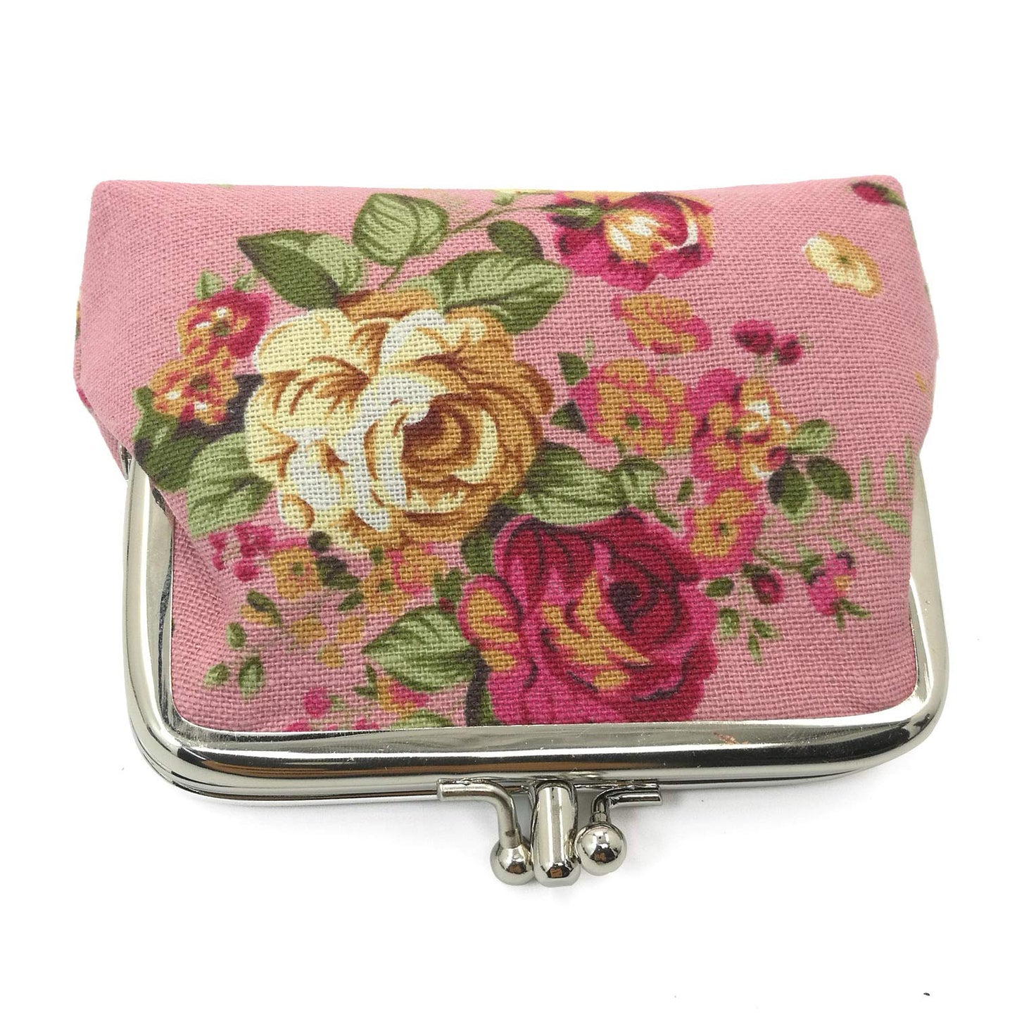 Cute Floral Buckle Coin Purses Vintage Pouch Kiss-lock Change Purse Wallets…