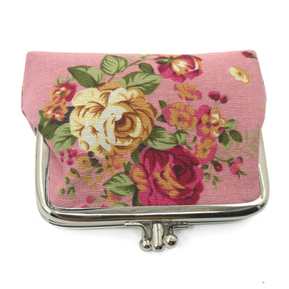 Cute Floral Buckle Coin Purses Vintage Pouch Kiss-lock Change Purse Wallets…