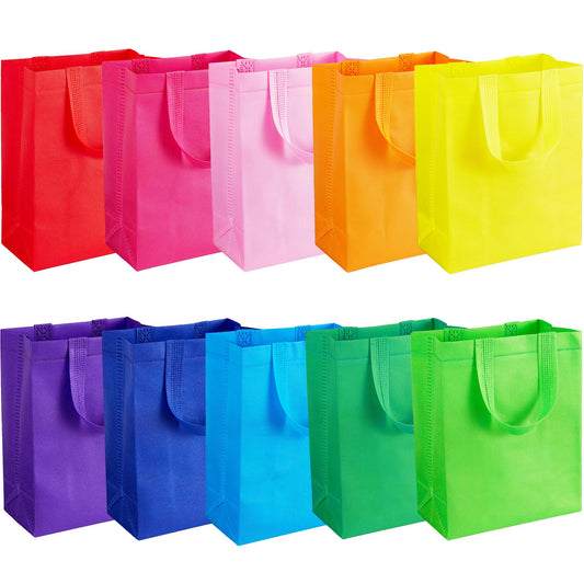 SPERPAND 20Pcs Gift Bags Medium Size, Reusable Goodie Bag, Gift Bags with Handles for Party Favors, Birthday, Baby Shower