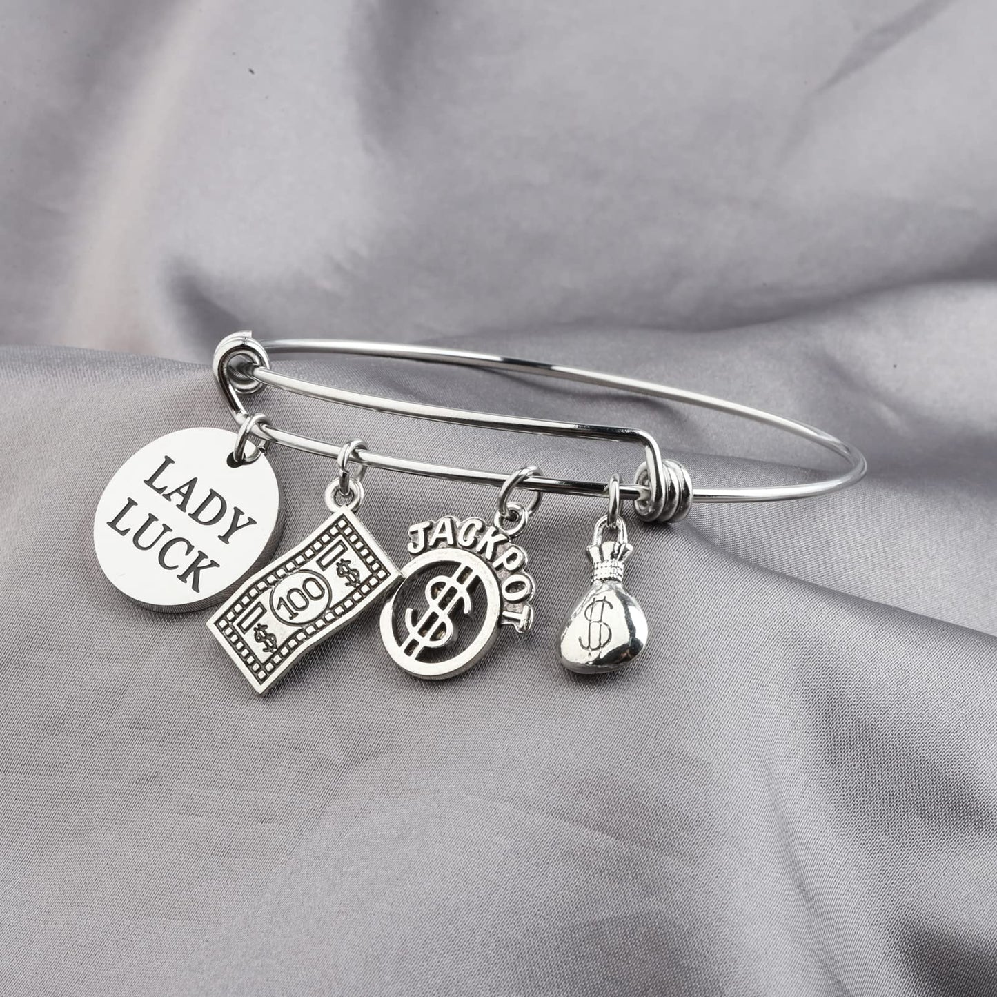 TGBJE Luck Gambler Gift Casino Queen Gift Lady Luck Bracelet Gambling Jackpot Gifts