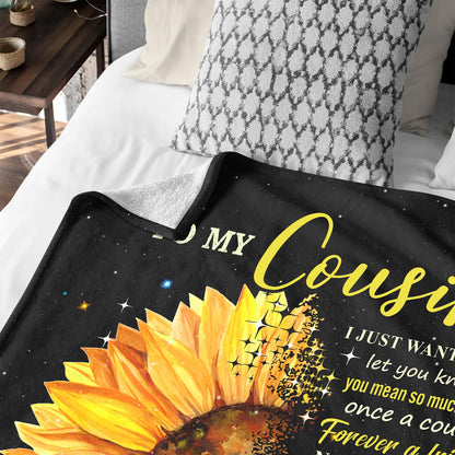 Cousin Gifts for Women - Cousins Gifts - Gifts for Cousins Female - Cousin Birthday Gifts for Women - Best Cousin Gifts - to My Cousin Gifts - Best Cousin Ever Throw Blanket 60x50 Inch