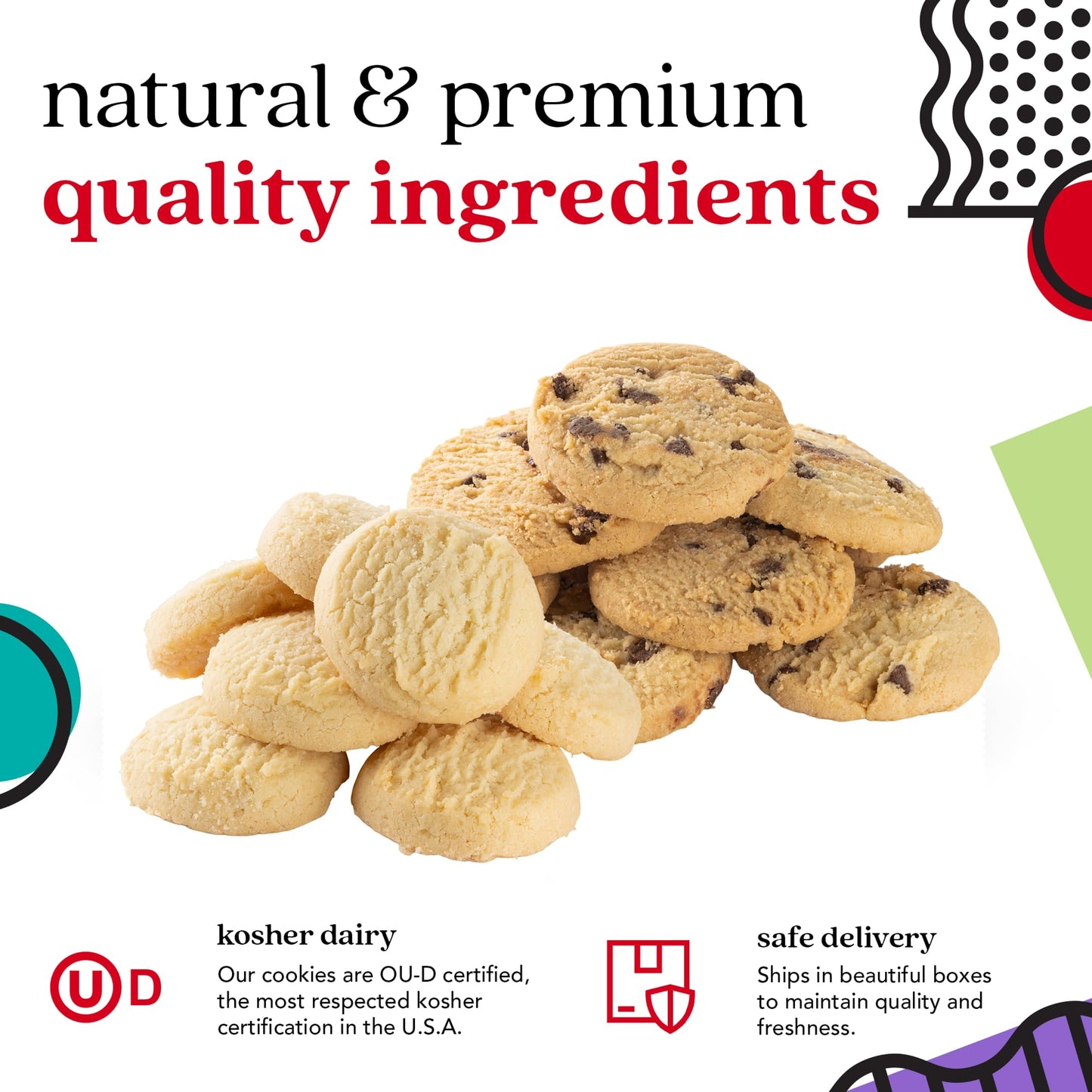 David's Cookies Happy Birthday Gift Sampler Tin – Crunchy Gourmet Cookies – Bakery Snack Gift for Birthdays, Celebrations and Special Occasions – Shortbread Cookies