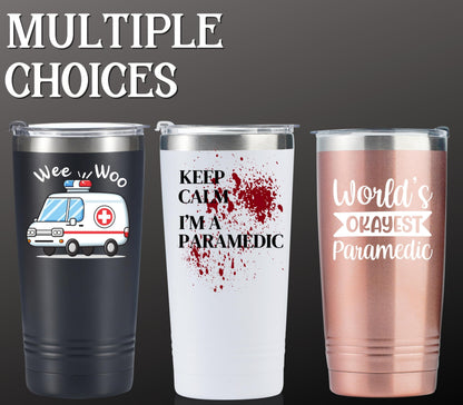 Onebttl Funny Paramedic Gifts, Gifts for EMT and EMS on National Emergency Medical Technician Day and International Paramedics Day, Stainless Steel Insulated Tumbler - It's not a road rage