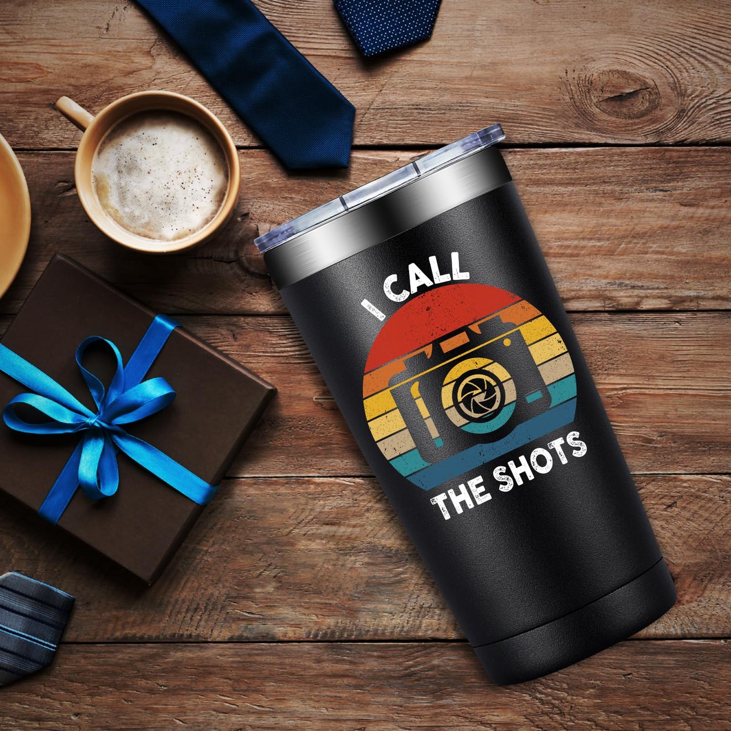 SpenMeta Photographer Gifts for Men Women - Photography Gifts for Photographers - Christmas Birthday Gift for Photography Camera Lovers - 20oz I Call The Shots Tumbler Cup