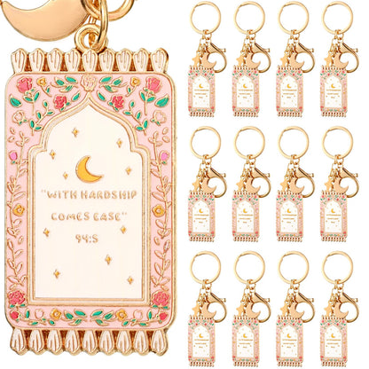 Islamic Keychain Gifts Bulk Plated Enamel Muslim Keychain Islamic Gifts for Women Men