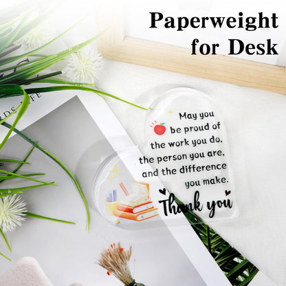 Teacher Appreciation Gifts, Teacher Gifts for Women, End of Year Teachers Gift, Thank You Teacher Gift for Birthday Valentines Day Teacher Christmas Gifts from Student Desk Home Office Decor