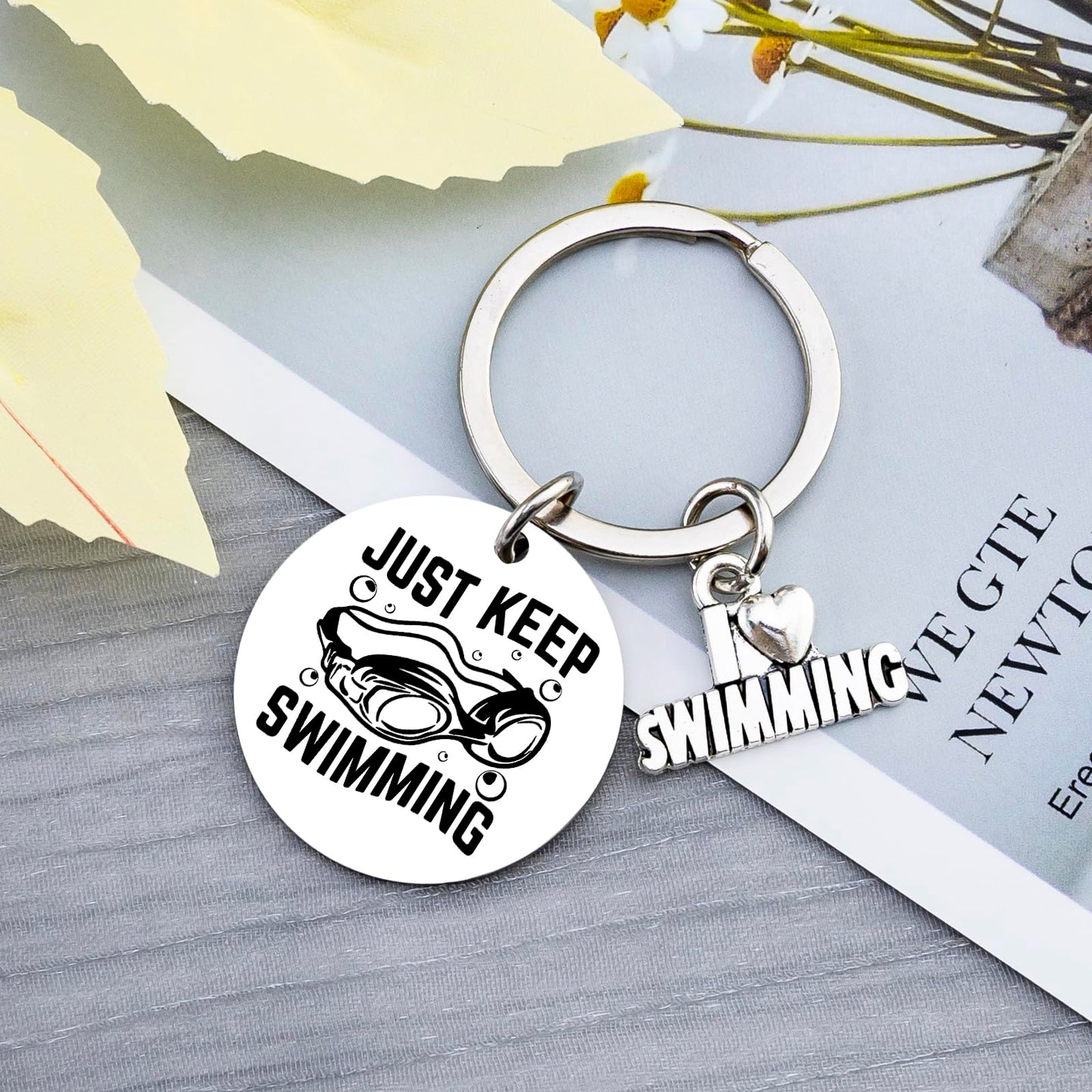 Swimming Accessories Gifts for Swimmers Swim Gifts for Men Women Boys Girls Swimmer Gifts for Swimming Lovers Coach Unique Swimmers Pool Keychain Swim Stuff