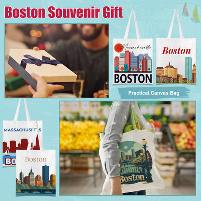Paterr 9 Pcs City Souvenirs Gifts New York Tote Bag Bulk San Francisco Canva Tote Boston Chicago Souvenirs for Women Travel