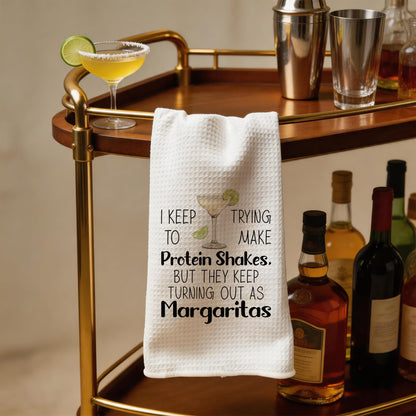 Funny Margarita Gifts Kitchen Towels, Funny Dish Tea Bar Towels for Kitchen Home Bar, Margarita Decor, 16x24 Inches